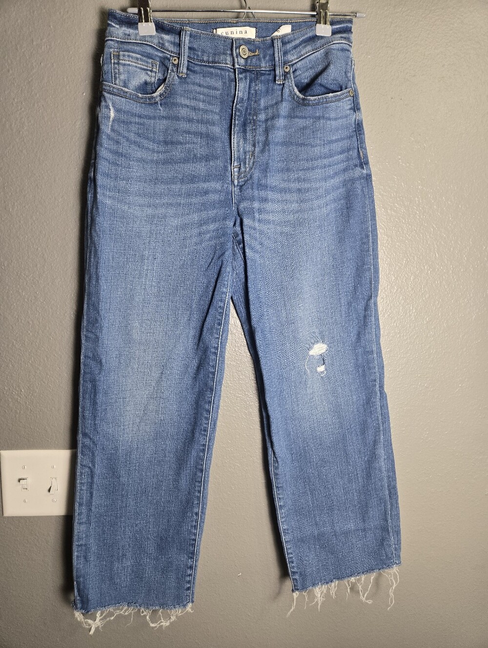 Eunina Steph High Rise Wide Leg Jeans Size 5/ 27 Waist